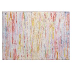 Machine Washable Indoor/Outdoor Chantille Coral 1'8" x 2'6" Rug