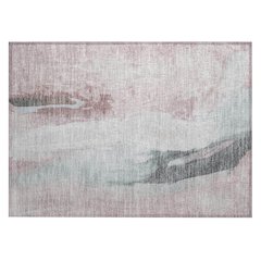 Machine Washable Indoor/Outdoor Chantille Blush 1'8" x 2'6" Rug