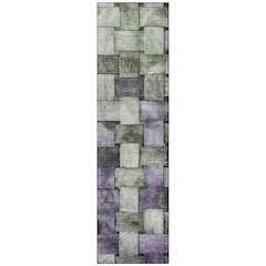 Machine Washable Indoor/Outdoor Chantille Sage 2'3" x 7'6" Runner Rug