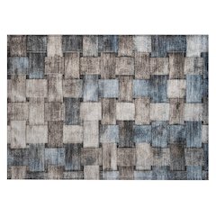 Machine Washable Indoor/Outdoor Chantille Taupe 1'8" x 2'6" Rug