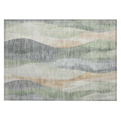 Machine Washable Indoor/Outdoor Chantille Aloe 1'8" x 2'6" Rug