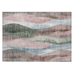 Machine Washable Indoor/Outdoor Chantille Salmon 1'8" x 2'6" Rug