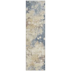 Machine Washable Indoor/Outdoor Chantille Gold 2'3" x 7'6" Runner Rug