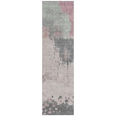 Machine Washable Indoor/Outdoor Chantille Blush 2'3" x 7'6" Runner Rug