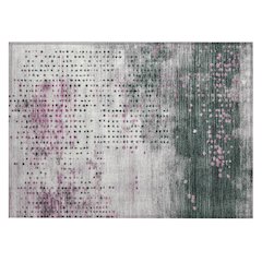 Machine Washable Indoor/Outdoor Chantille Blush 1'8" x 2'6" Rug