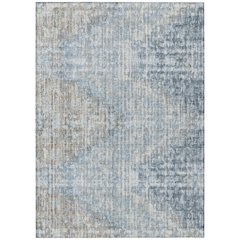 Machine Washable Indoor/Outdoor Chantille Denim 2'6" x 3'10" Rug