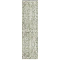 Machine Washable Indoor/Outdoor Chantille Fern 2'3" x 7'6" Runner Rug