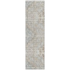 Machine Washable Indoor/Outdoor Chantille Putty 2'3" x 7'6" Runner Rug