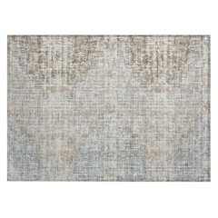 Machine Washable Indoor/Outdoor Chantille Putty 1'8" x 2'6" Rug