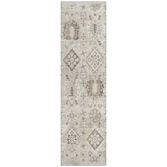Machine Washable Indoor/Outdoor Chantille Linen 2'3" x 7'6" Runner Rug