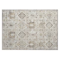 Machine Washable Indoor/Outdoor Chantille Linen 1'8" x 2'6" Rug