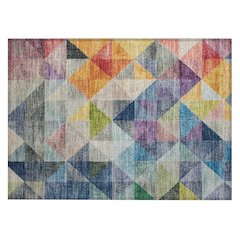 Machine Washable Indoor/Outdoor Chantille Putty 1'8" x 2'6" Rug