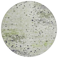 Machine Washable Indoor/Outdoor Chantille Aloe 8' x 8' Round Rug