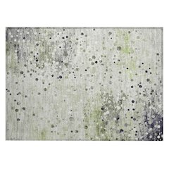 Machine Washable Indoor/Outdoor Chantille Aloe 1'8" x 2'6" Rug