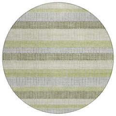 Machine Washable Indoor/Outdoor Chantille Aloe 8' x 8' Round Rug