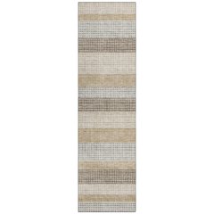 Machine Washable Indoor/Outdoor Chantille Beige 2'3" x 7'6" Runner Rug