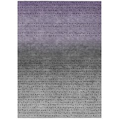Machine Washable Indoor/Outdoor Chantille Purple 2'6" x 3'10" Rug