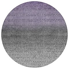 Machine Washable Indoor/Outdoor Chantille Purple 8' x 8' Round Rug