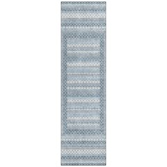 Machine Washable Indoor/Outdoor Chantille Denim 2'3" x 7'6" Runner Rug