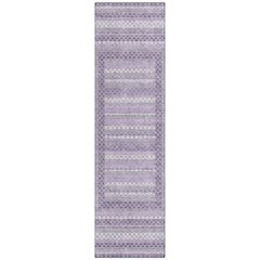 Machine Washable Indoor/Outdoor Chantille Lavender 2'3" x 7'6" Runner Rug