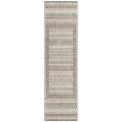 Machine Washable Indoor/Outdoor Chantille Taupe 2'3" x 7'6" Runner Rug