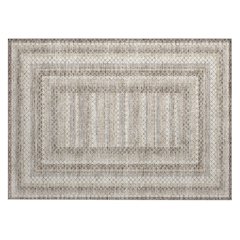 Machine Washable Indoor/Outdoor Chantille Taupe 1'8" x 2'6" Rug