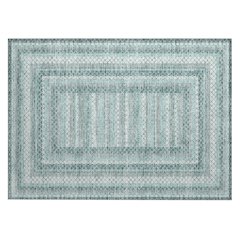 Machine Washable Indoor/Outdoor Chantille Teal 1'8" x 2'6" Rug