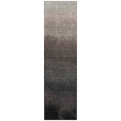Machine Washable Indoor/Outdoor Chantille Black 2'3" x 7'6" Runner Rug