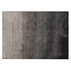 Machine Washable Indoor/Outdoor Chantille Black 1'8" x 2'6" Rug