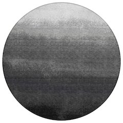 Machine Washable Indoor/Outdoor Chantille Gray 8' x 8' Round Rug