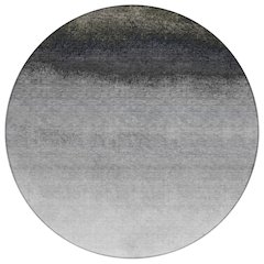Machine Washable Indoor/Outdoor Chantille Silver 8' x 8' Round Rug