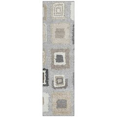 Machine Washable Indoor/Outdoor Chantille Gray 2'3" x 7'6" Runner Rug
