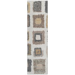 Machine Washable Indoor/Outdoor Chantille Ivory 2'3" x 7'6" Runner Rug