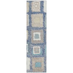 Machine Washable Indoor/Outdoor Chantille Navy 2'3" x 7'6" Runner Rug