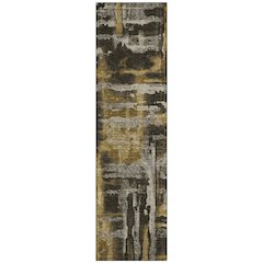 Machine Washable Indoor/Outdoor Chantille ACN2015 Coffee 2'3" x 7'6" Runner Rug