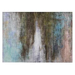 Machine Washable Indoor/Outdoor Chantille ACN2016 Brown 1'8" x 2'6" Rug