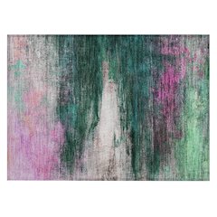 Machine Washable Indoor/Outdoor Chantille ACN2016 Green 1'8" x 2'6" Rug