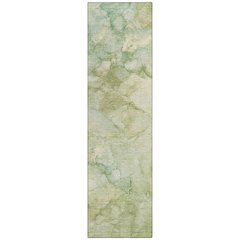 Machine Washable Indoor/Outdoor Chantille ACN2018 Aloe 2'3" x 7'6" Runner Rug