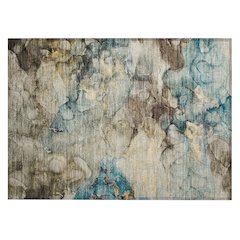 Machine Washable Indoor/Outdoor Chantille ACN2018 Brown 1'8" x 2'6" Rug
