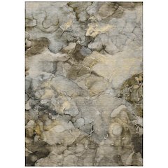 Machine Washable Indoor/Outdoor Chantille ACN2018 Pewter 2'6" x 3'10" Rug