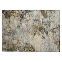Machine Washable Indoor/Outdoor Chantille ACN2018 Pewter 1'8" x 2'6" Rug