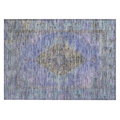 Machine Washable Indoor/Outdoor Chantille ACN2021 Purple 1'8" x 2'6" Rug