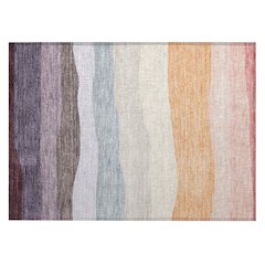 Machine Washable Indoor/Outdoor Chantille ACN2023 Orange 1'8" x 2'6" Rug