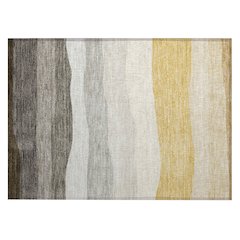 Machine Washable Indoor/Outdoor Chantille ACN2023 Pewter 1'8" x 2'6" Rug