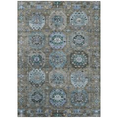 Machine Washable Indoor/Outdoor Chantille ACN2024 Brown 2'6" x 3'10" Rug