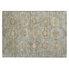 Machine Washable Indoor/Outdoor Chantille ACN2024 Sage 1'8" x 2'6" Rug