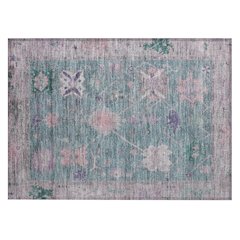 Machine Washable Indoor/Outdoor Chantille ACN2025 Green 1'8" x 2'6" Rug