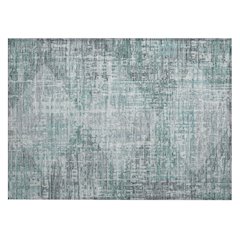 Machine Washable Indoor/Outdoor Chantille ACN2026 Teal 1'8" x 2'6" Rug