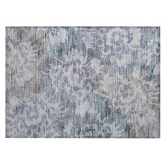 Machine Washable Indoor/Outdoor Chantille ACN2028 Blue 1'8" x 2'6" Rug