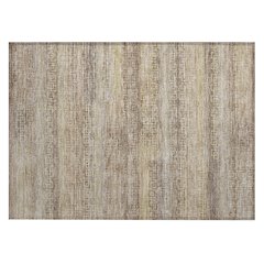 Machine Washable Indoor/Outdoor Chantille ACN2029 Beige 1'8" x 2'6" Rug
